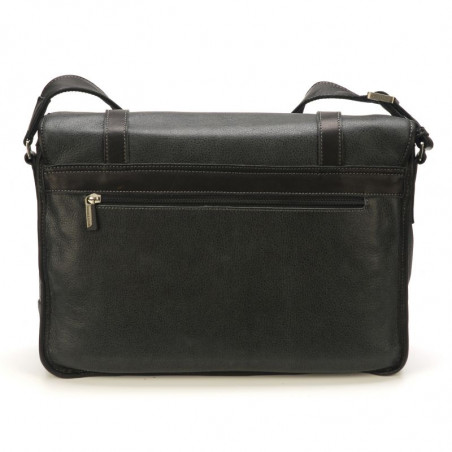 Arthur & Aston Marco Large Reporter Bag Black Leather