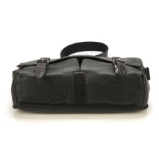 Arthur & Aston Marco Large Reporter Bag Black Leather