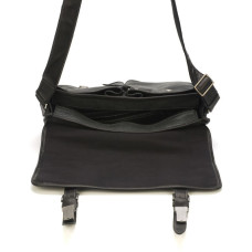 Arthur & Aston Marco Large Reporter Bag Black Leather