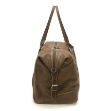 Arthur & Aston Marco Soft Leather Travel Bag Chestnut