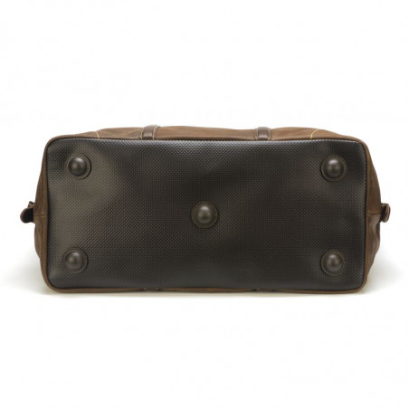 Arthur & Aston Marco Soft Leather Travel Bag Chestnut