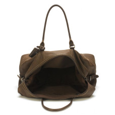 Arthur & Aston Marco Soft Leather Travel Bag Chestnut