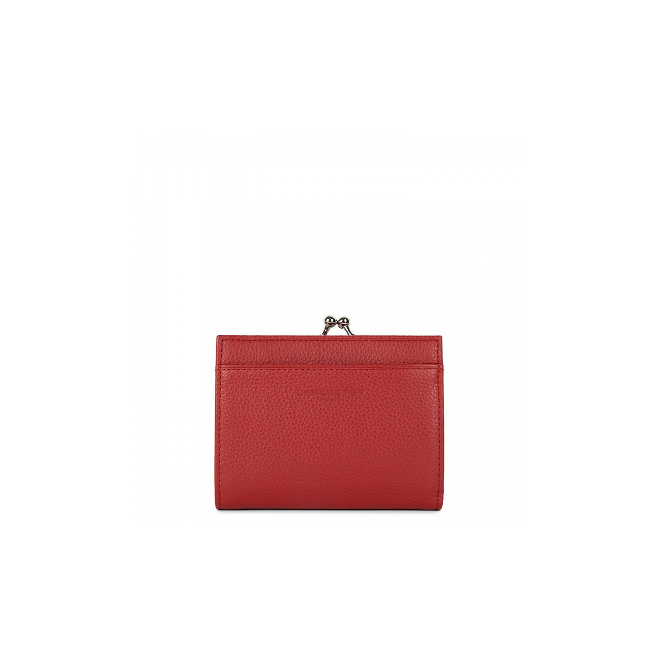 Lancaster Foulonné Coin Purse Ball Clasp Leather 170-31 Red