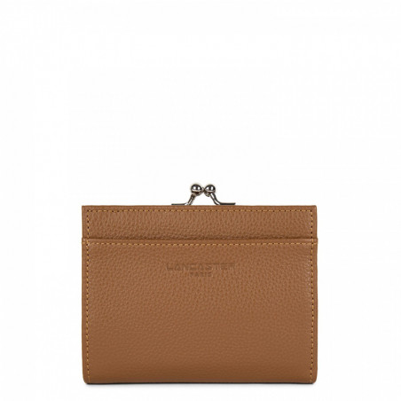 Lancaster Foulonné Coin Purse Leather Ball Clasp 170-31 Camel