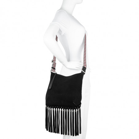 Lancaster Santa Fé Backpack Fringe 530-17 Bordeaux