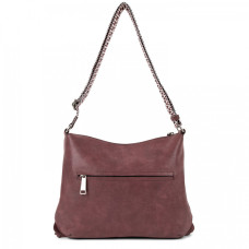 Lancaster Santa Fe Satchel Fringe 530-17 Bordeaux