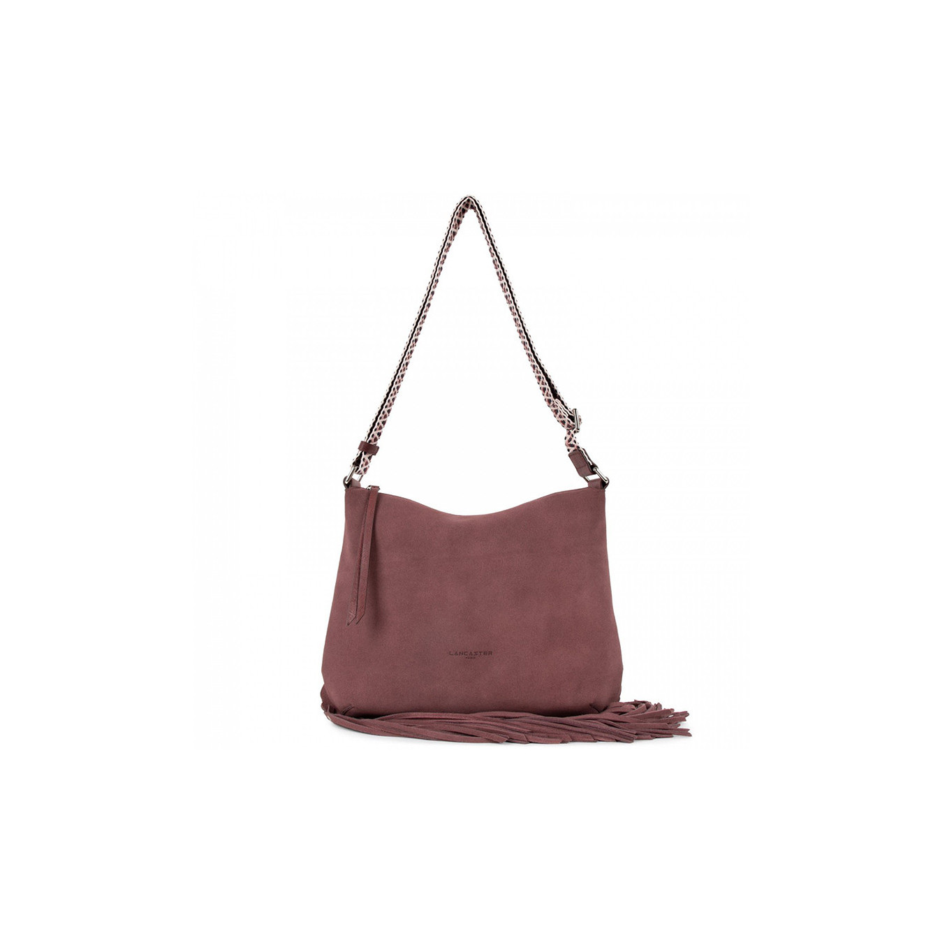Lancaster Santa Fe Satchel Fringe 530-17 Bordeaux