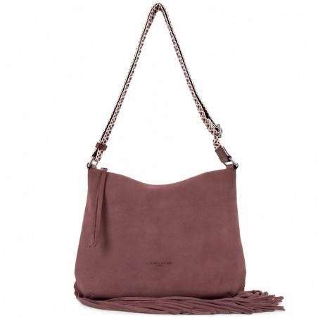 Lancaster Santa Fe Satchel Fringe 530-17 Bordeaux