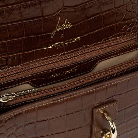 Lancaster Jodie Trotter Bag Made in France 422-28 Brown