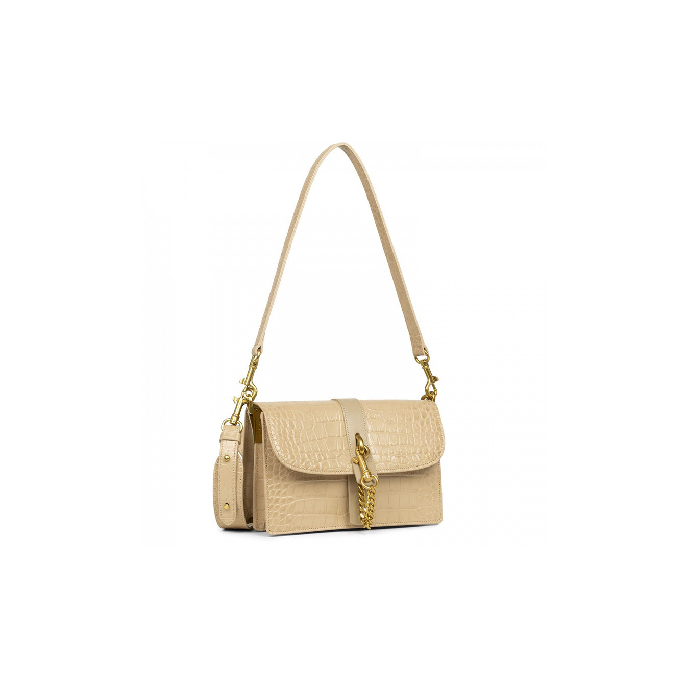 Lancaster Jodie Trotter Bag Made in France 422-28 Beige Gold