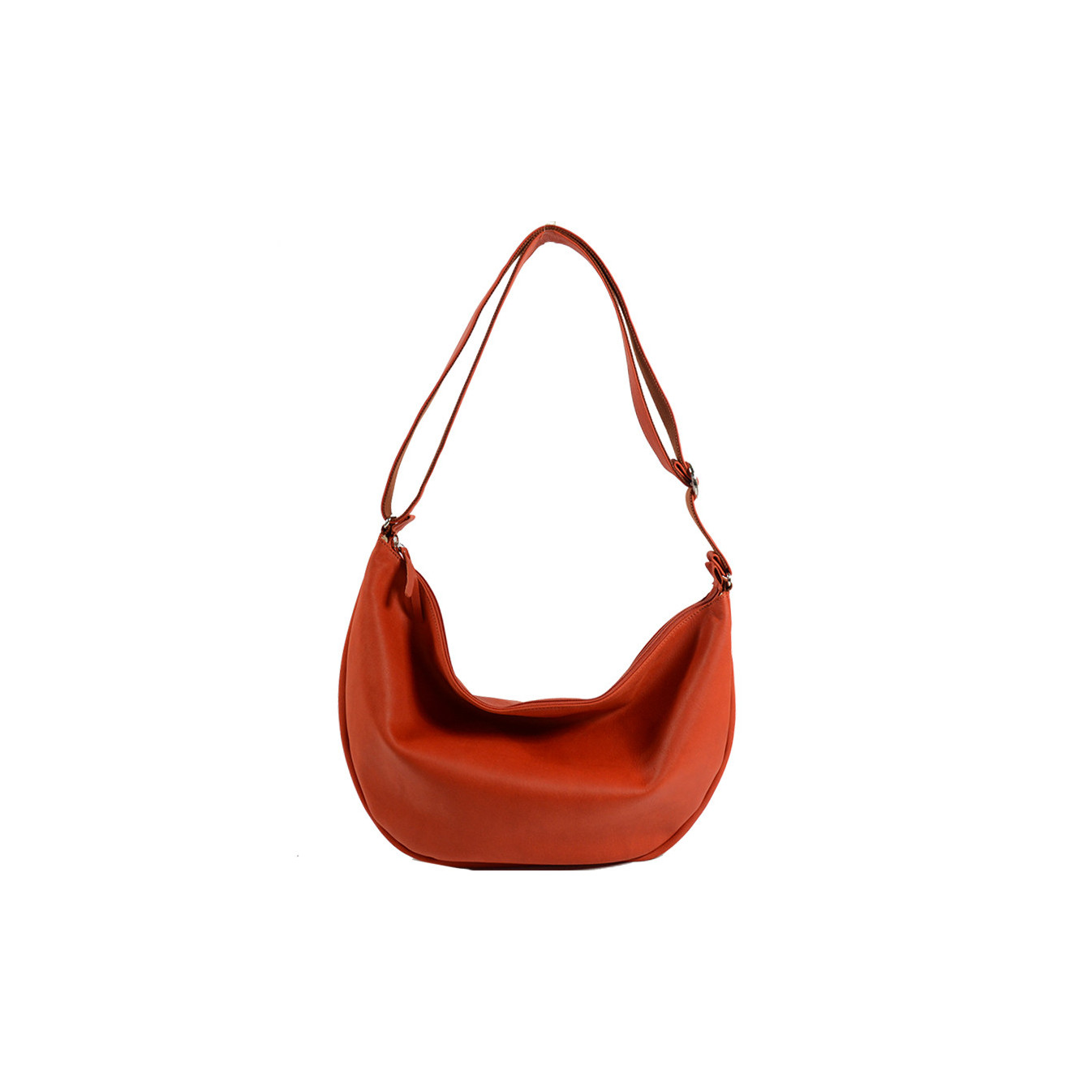 Les Ateliers Fourès Baroudeuse B671 Orange Drawstring Bag