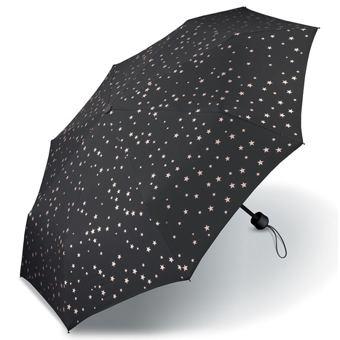 ESPRIT Parapluie Pliable 73 Cm - Protection Vent & Pluie, Design Chic & Durable, Bandoulière Pratique, Parapluie Compact Homme/Femme