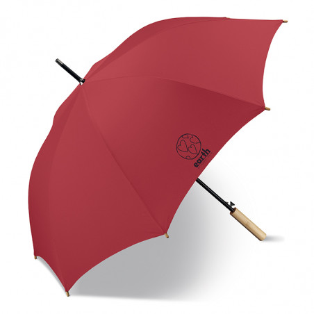 Happy Rain Earth Long Automatic Ac Chili Red Umbrella