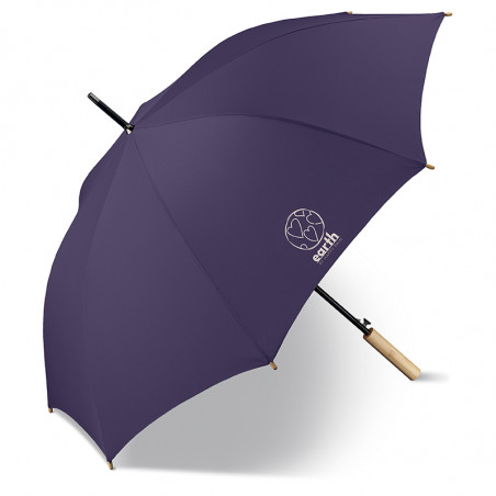 Happy Rain Earth Parapluie Long Ac Automatique Mulberry Purple