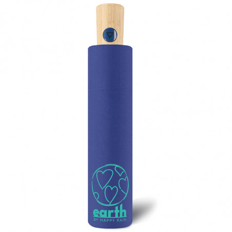 Happy Rain Earth Folding Mini Auto Blue Quartz Umbrella