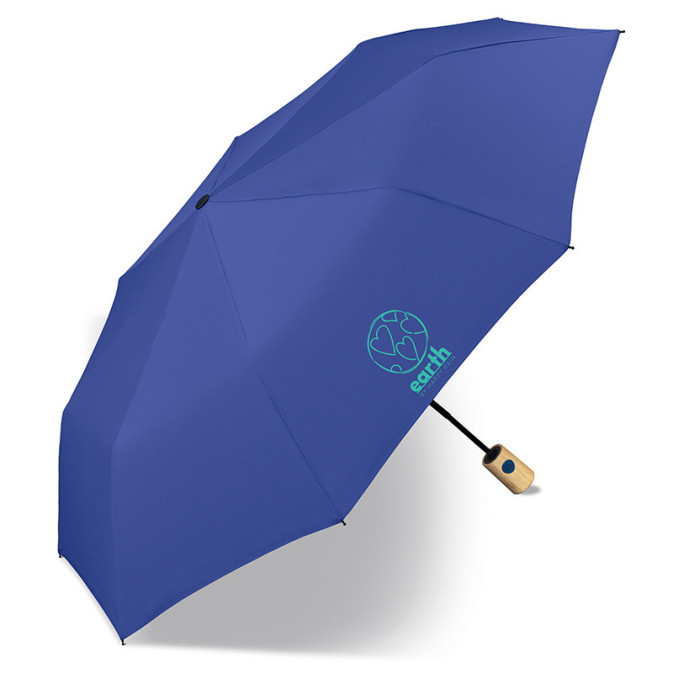 Happy Rain Earth Parapluie Pliant Mini Ac Automatique Blue Quartz