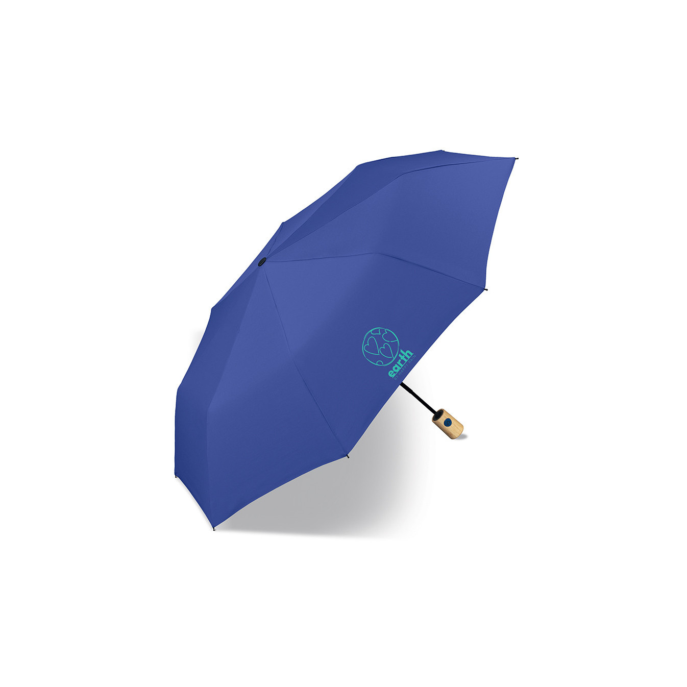 Happy Rain Earth Folding Mini Auto Blue Quartz Umbrella