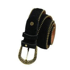 Mila Louise Mael V Ceinture Cuir Ajustable Noir