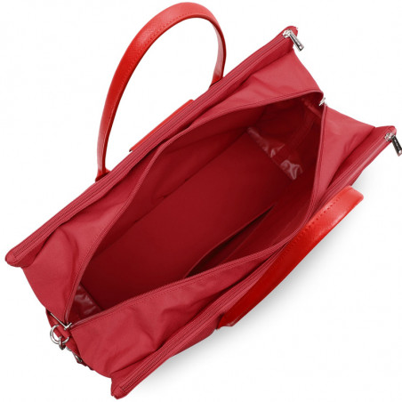 Lancaster Smart Kba Sac De Voyage 516-33 Rouge ouvert