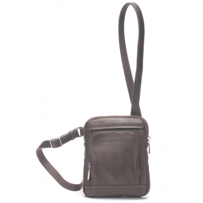 Arthur & Aston Chic & Casual Crossbody Bag for Men 1589-07 Chestnut