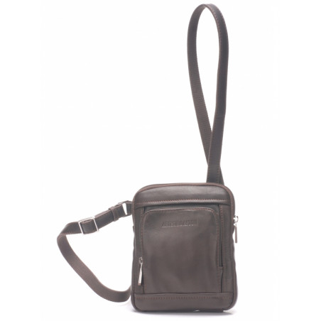 Arthur & Aston Chic & Casual Crossbody Bag for Men 1589-07 Chestnut