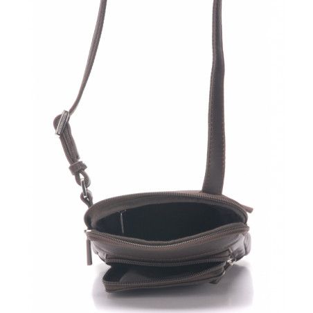 Arthur & Aston Chic & Casual Crossbody Bag for Men 1589-07 Chestnut