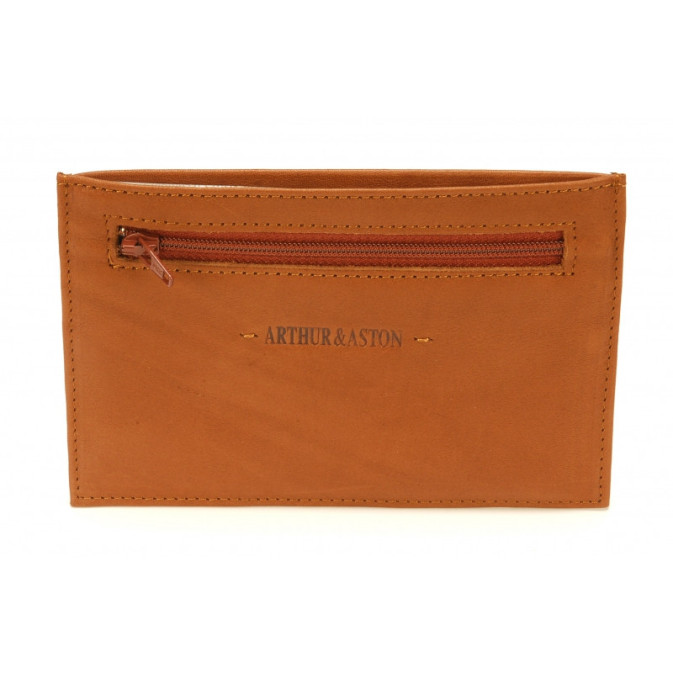 Arthur & Aston Johany Leather Document Holder Cognac