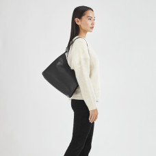 Longchamp Le Foulonné Shoulder Bag Black