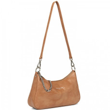 Lancaster Exotic Lizard & Croc Small Tote Bag 426-90 Camel Lizard