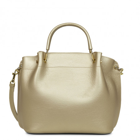 Lancaster Foulonne Double Large Handbag Louisa 470-19 Pale Gold