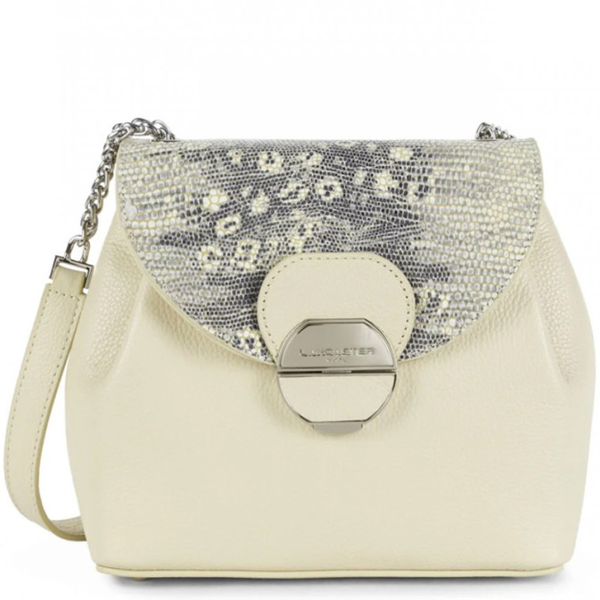 Lancaster Foulonne Pia Trotteur Bag 547-61 Beige Iguana