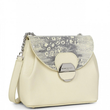 Lancaster Foulonne Pia Trotteur Bag 547-61 Beige Iguana