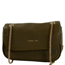 Farfouillette Shoulder Bag in Leather 6957 Khaki