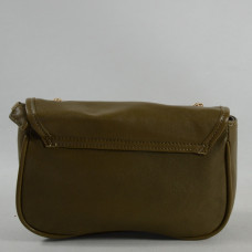 Farfouillette Shoulder Bag in Leather 6957 Khaki