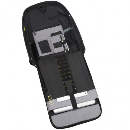 Samsonite Securipak Sac À Dos Souple PC 15.6″ Black ouvert