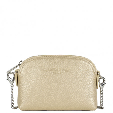 Lancaster Foulonne Double Coin Purse 170-28 Pale Gold