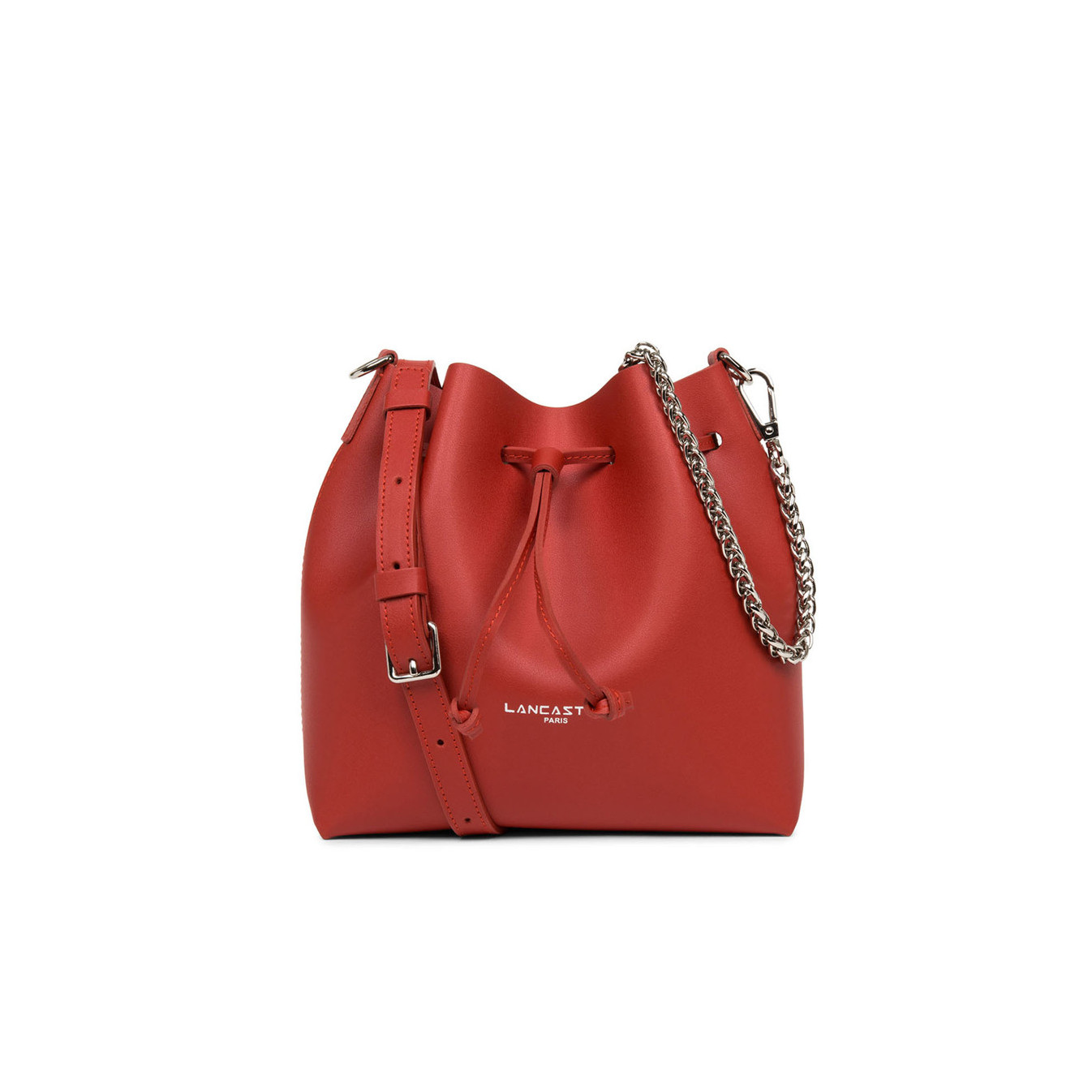 Lancaster Pure & Element City Small Bucket Bag Crossbody 423-38 Red...