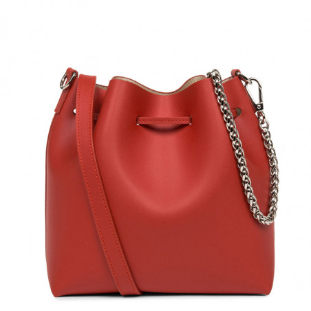 Lancaster Pure & Element City Small Bucket Bag Crossbody 423-38 Red...