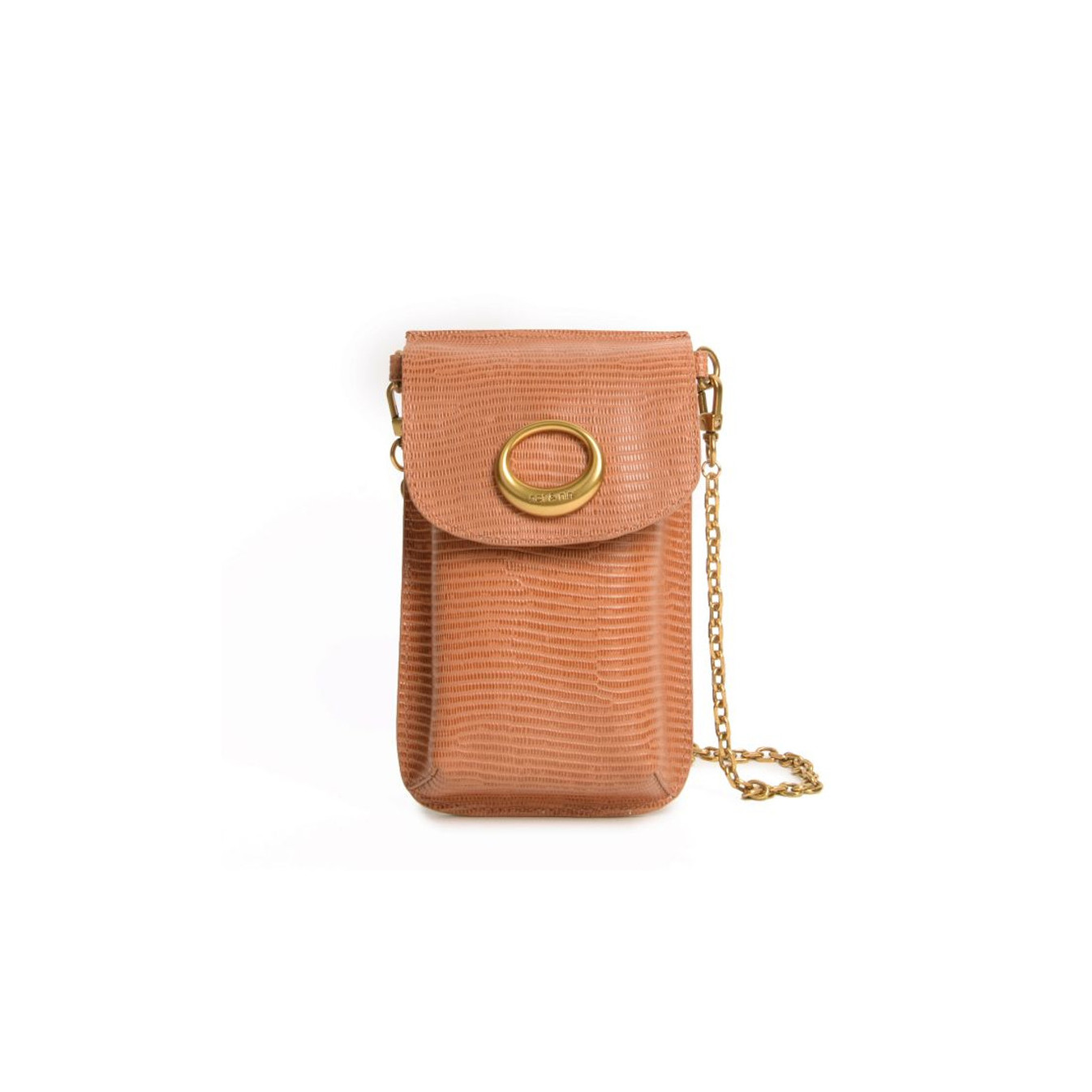 Nat & Nin Mindy Pouch Smartphone Bag Lizard Tan