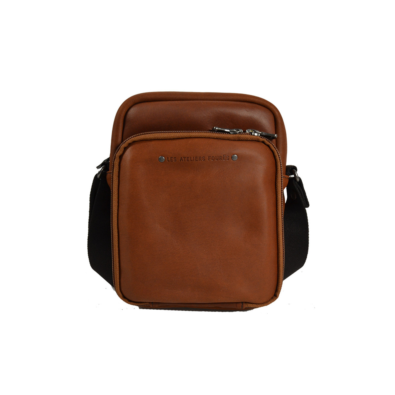 Ateliers Fourès Baroudeur Pouch Double Compartment F9403 Tawny