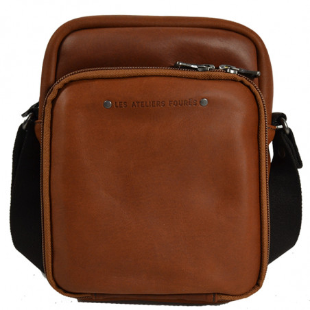 Ateliers Fourès Baroudeur Pouch Double Compartment F9403 Tawny