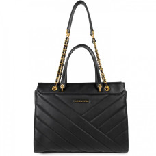 Lancaster Soft Quilted Tote Bag 530-25 Black