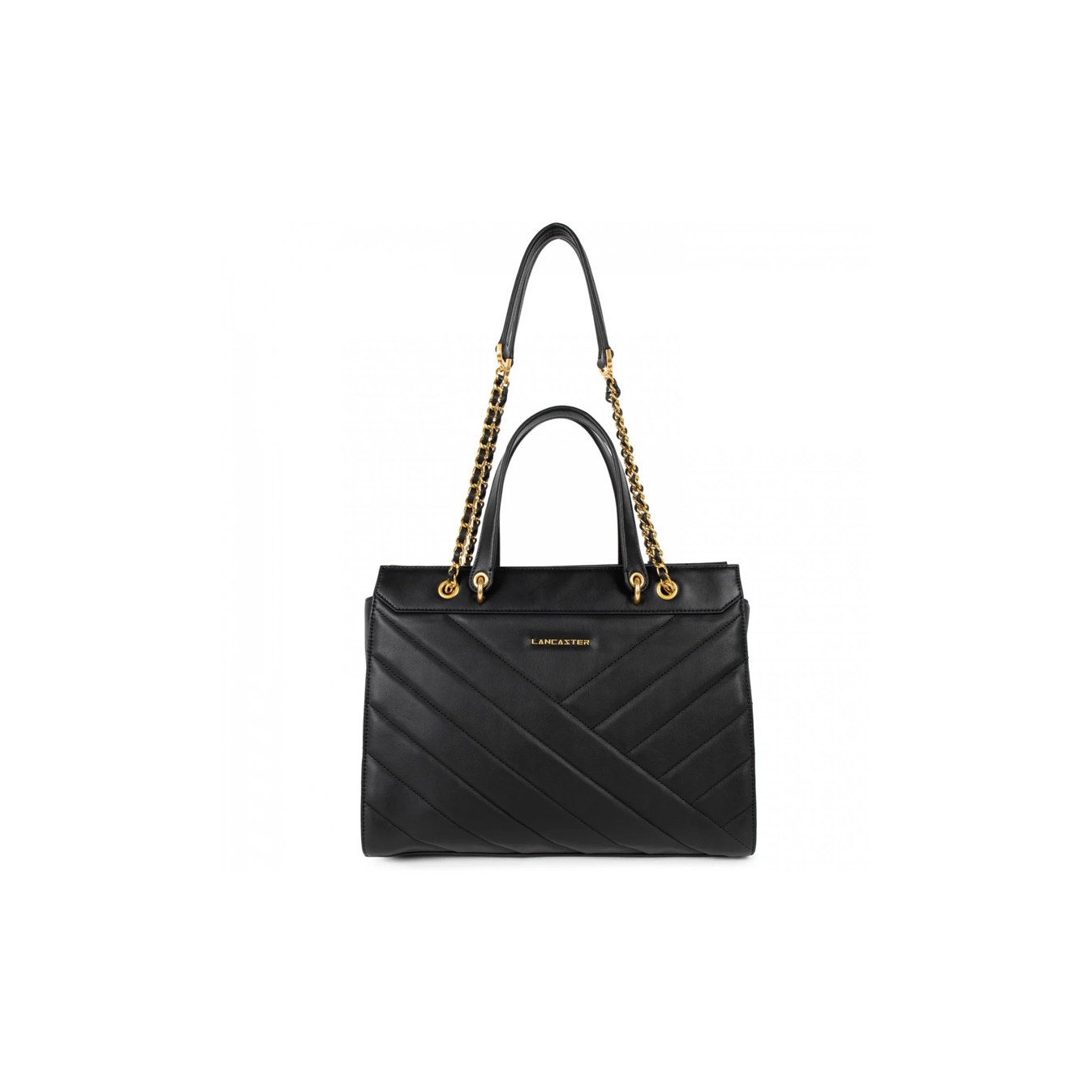 Lancaster Soft Quilted Tote Bag 530-25 Black