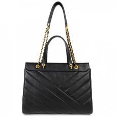 Lancaster Soft Quilted Tote Bag 530-25 Black