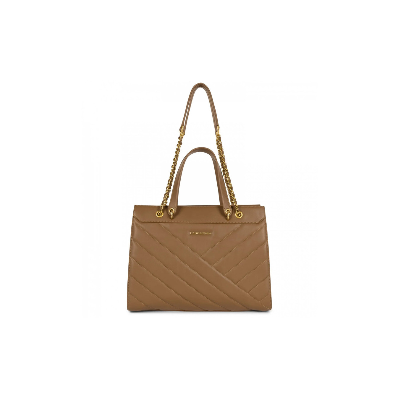 Lancaster Soft Quilted Tote Bag 530-25 Camel