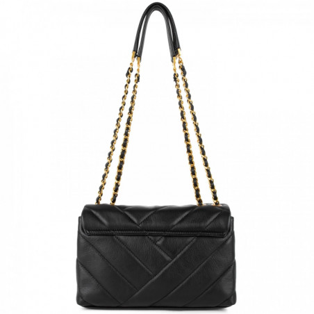 Lancaster Soft Matelassé Sac Trotteur Rabat 530-26 Noir dos