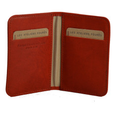 Ateliers Fourès Baroudeuse Card Holder Astrée B11Orange Confite