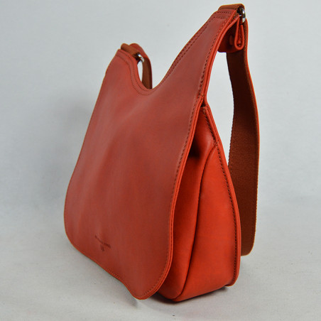 Fourès Workshops Artémis B311 Confite Orange Haversack Satchel