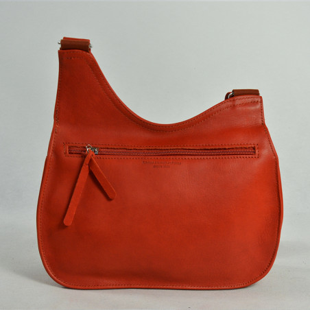 Fourès Workshops Artémis B311 Confite Orange Haversack Satchel
