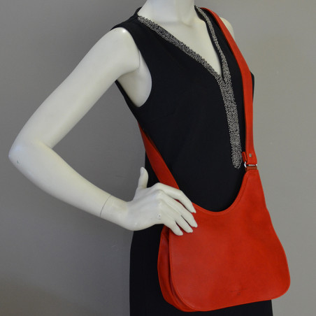 Fourès Workshops Artémis B311 Confite Orange Haversack Satchel